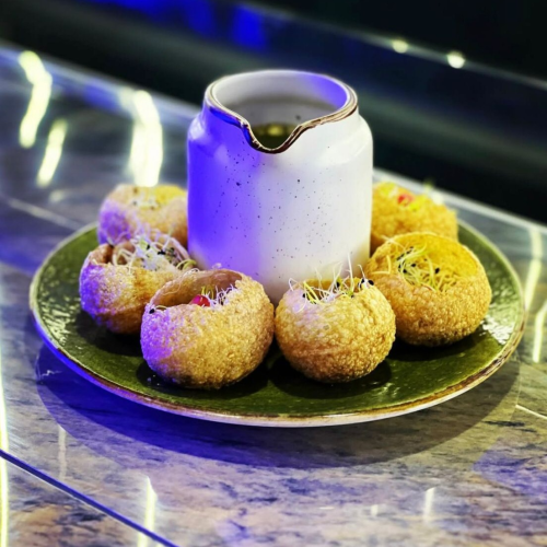 Pani puri golgappa platter, 6 stuks