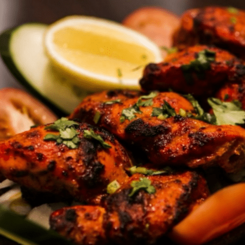 Tandoori chicken met been