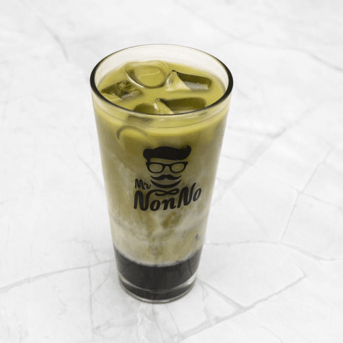 Iced matcha blueberry