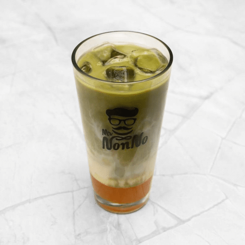 Iced matcha passion fruit