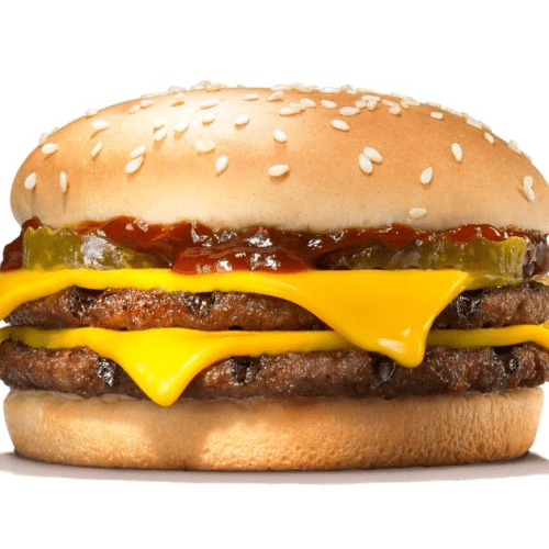Cheeseburger double menu