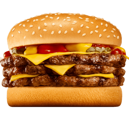 Cheeseburger triple
