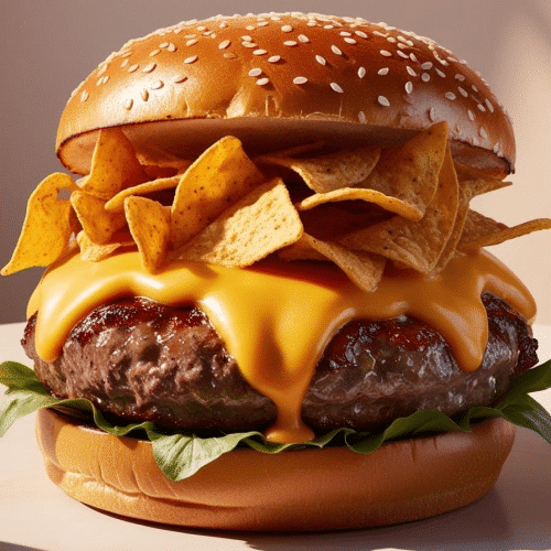 Nacho cheese burger XL