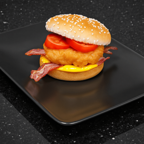 Sam's cheesy chicken burger menu