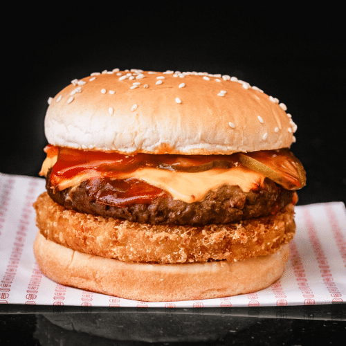 Vega hashbrown cheeseburger menu