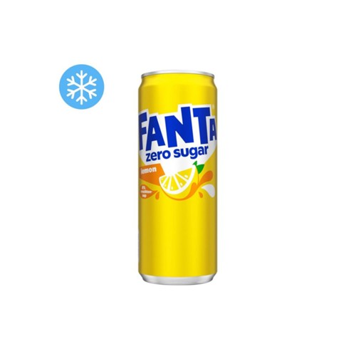Fanta lemon zero blik 330 ml