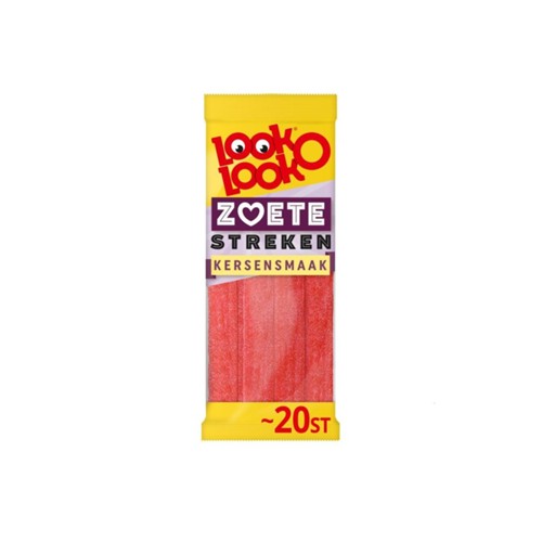 Look-O-Look zoete streken kersen zak 115 gram