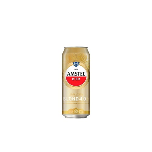 Amstel blond bier blik 500 milliliter
