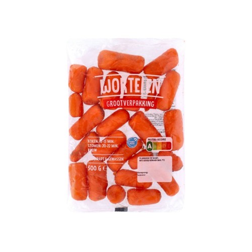 worteltjes zak 500 gram