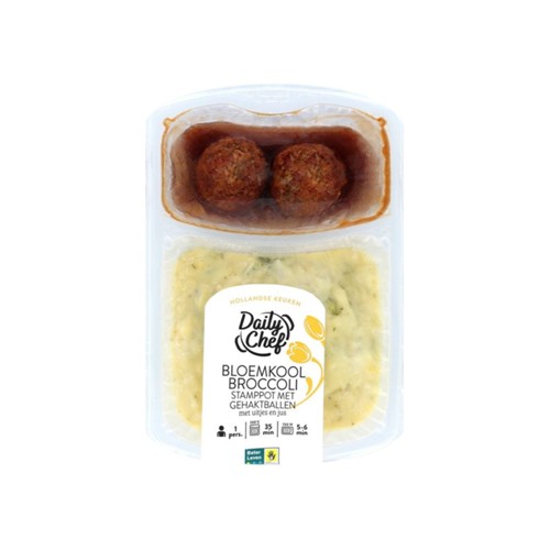 Daily Chef bloemkool-broccoli stamppot 500 gram