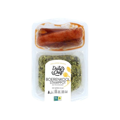 Daily Chef boerenkool rookworst 500 gram