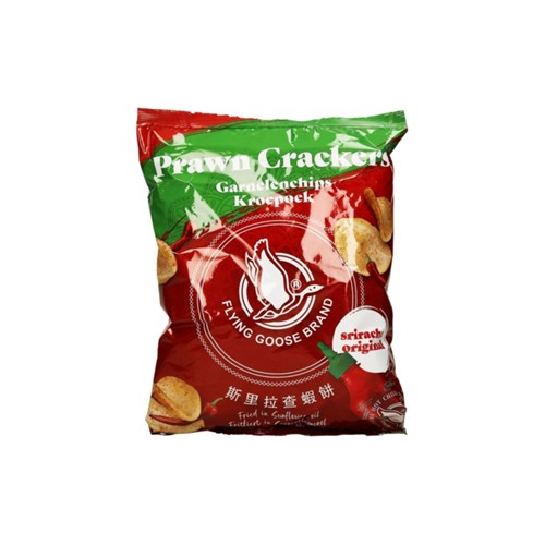 Flying Goose sriracha prawn crackers 80 gram