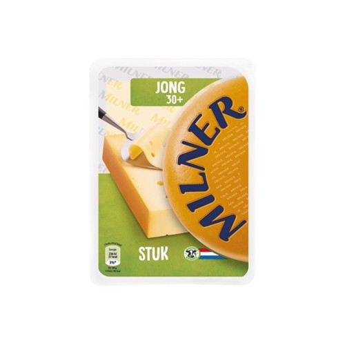 Milner kaas 30+ jong stuk 450 gram