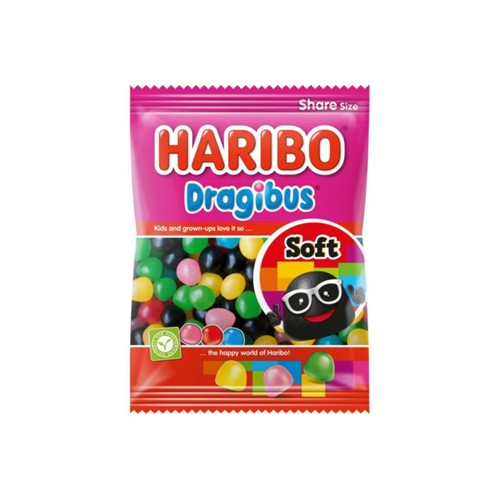 Haribo dragibus soft zak 200 gram