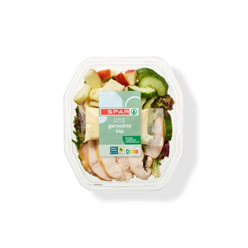 Spar salade gerookte kip licht Bakje 400 Gram