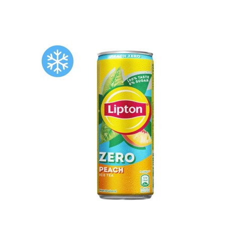 Lipton ice tea peach zero blik 250 ml