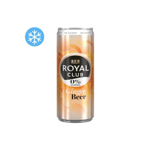Royal Club Ginger beer 0% blik 250 milliliter