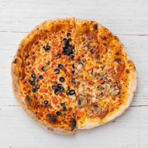 Pizza half om half 45 cm