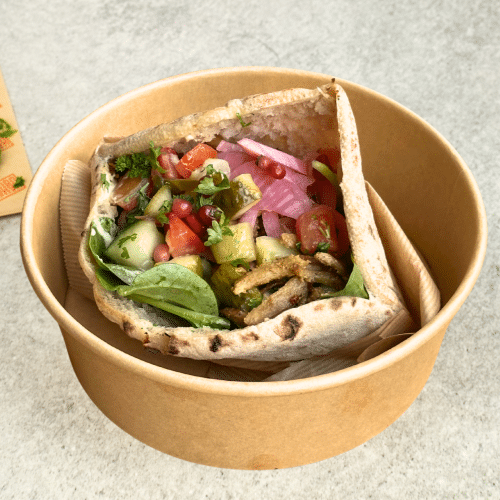 Pita Sababa's vegan shawarma