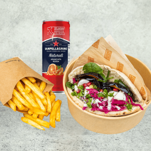 Sabich San Pellegrino Aranciata complete combi meal