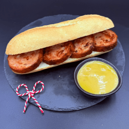 Broodje kip kaas grillworst