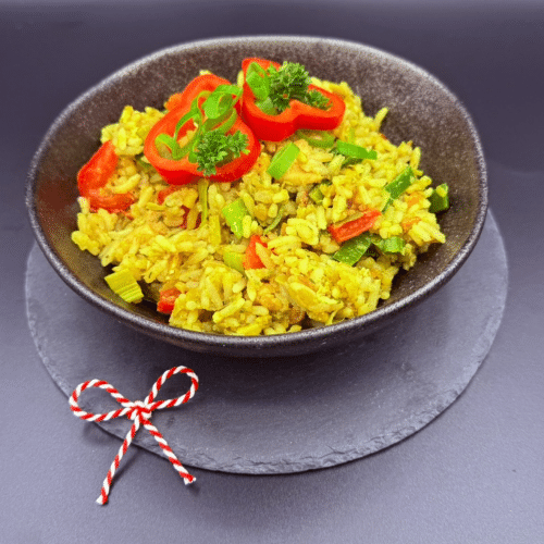 Nasi met kipsaté