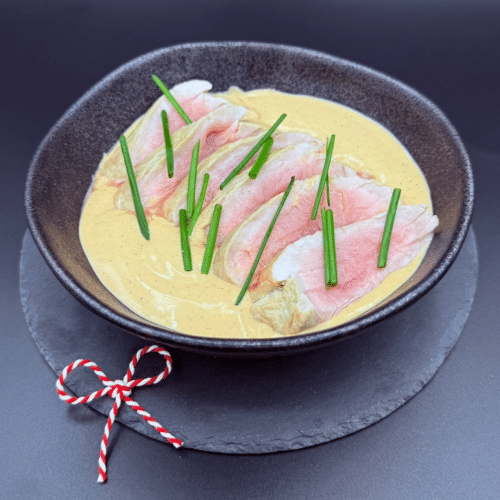 Varkenshaas in peperroomsaus