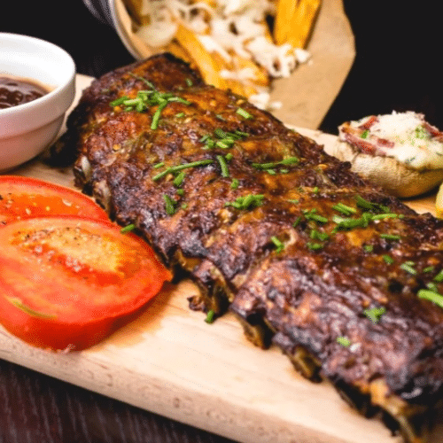 Schotel spareribs pittig halal