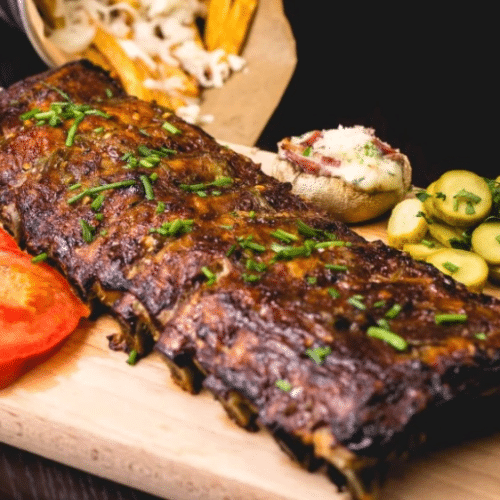 Schotel spareribs zoet halal