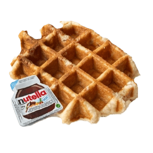 Luikse suikerwafel Nutella