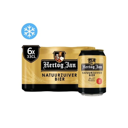 Hertog jan pils blik 6x330ml cool 