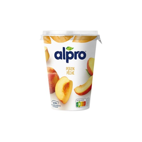 Alpro plantaardige yoghurt perzik 500 gram
