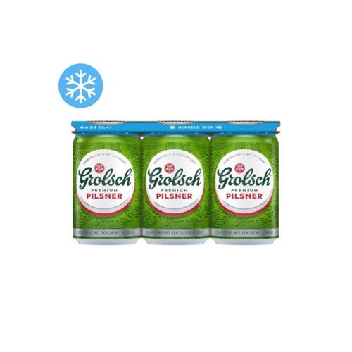 Grolsch pils blik 6x33 cl coolcan
