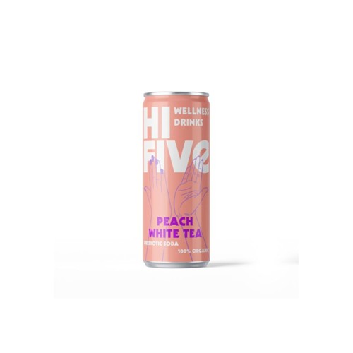 Hi-Five ice tea peach white blik 250 ml