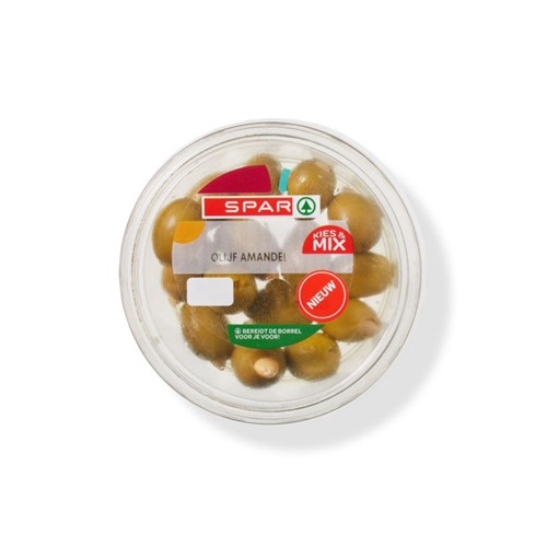 SPAR gevulde olijven amandel 115 gram