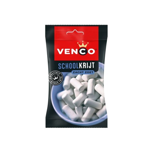 Venco schoolkrijt zacht zoet Zak 120 Gram