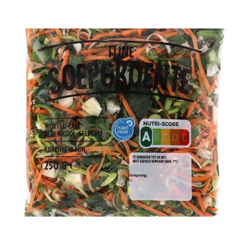 Soepgroenten fijn Zak 250 Gram