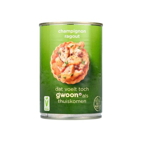 g'woon ragout champignon 400 gram