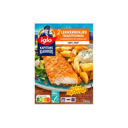 Iglo ocean cuisine lekkerbekjes traditioneel 240 gram Diepvries