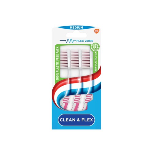 Aquafresh clean flex med tandenborstel 3 stuks