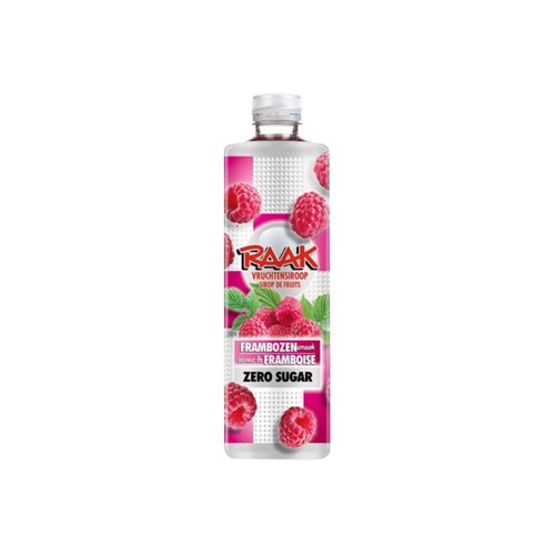 Raak vruchtensiroop framboos 750 ml