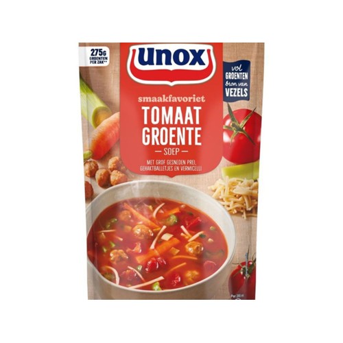 Unox soep in zak tomaten groente soep Stazak 570 ml