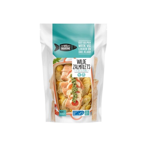 Vis Marine wilde zalmfilet Zak 540 gr