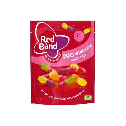 Red Band duo winegums zoet fris 215 gram
