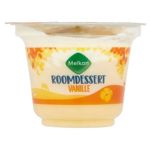 Melkan vanille dessert vanille Kuipje 200 Gram