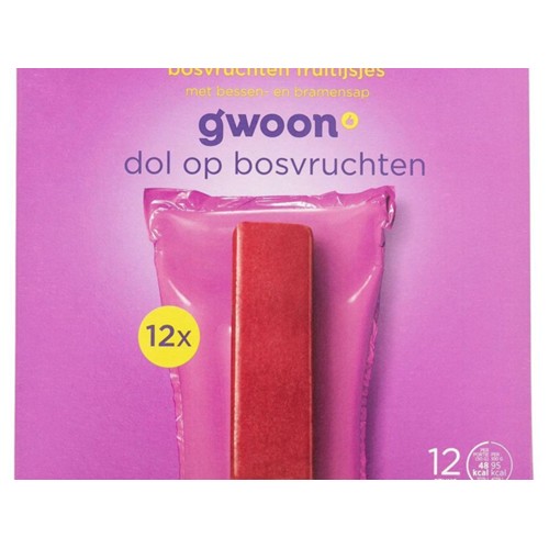 g'woon vruchtenijsje bosvruchten Doos 600 gr