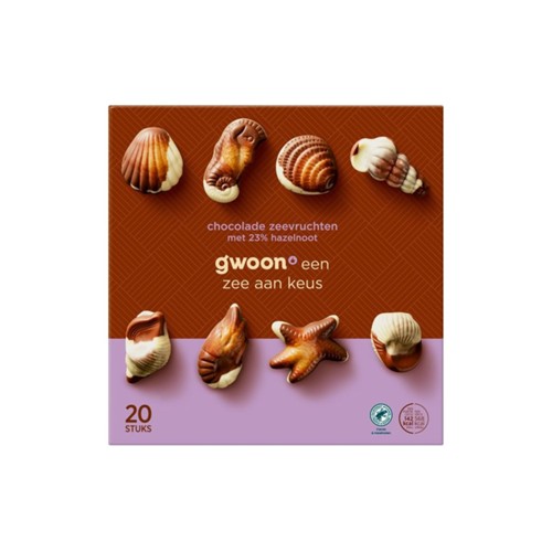g'woon bonbon chocolade doos 250 gram