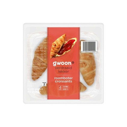 g'woon roomboter croissants