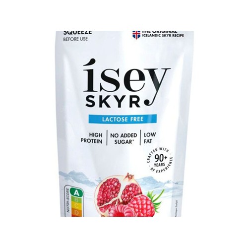 Isey Skyr pouch framboos granaatappel 140 Gram