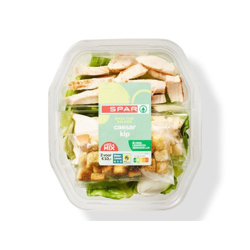 Spar maaltijdsalade kip caesar Bakje 450 Gram